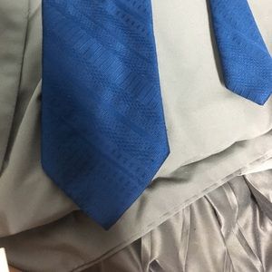 Solid blue vintage tie